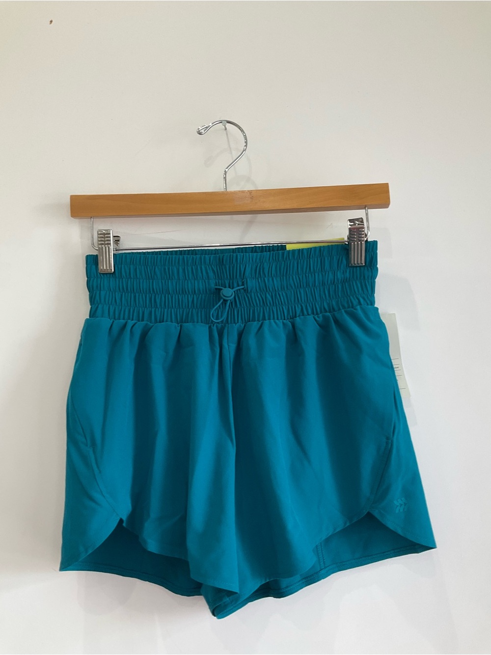 all in motion Teal Athletic Shorts with Smocked Waist